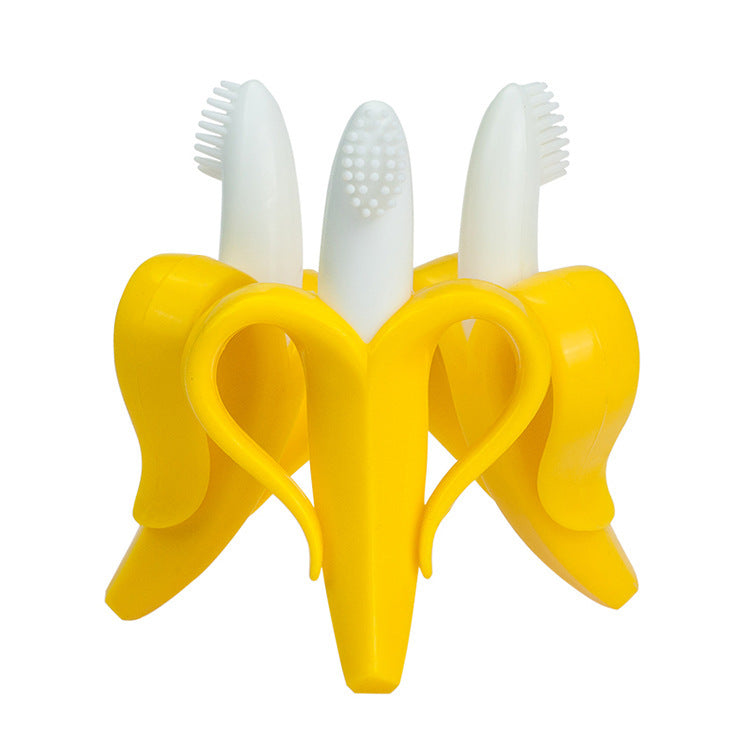Wholesale Banana Silicone Teether Baby Toothbrush